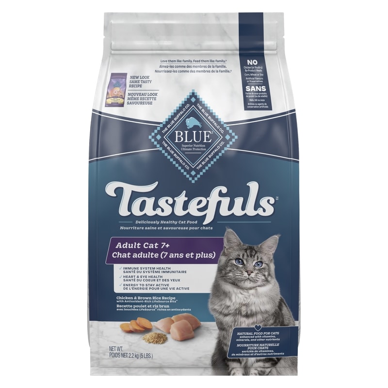 Tastefuls Adult Cat 7+ Chicken & Brown Rice Dry Cat Food