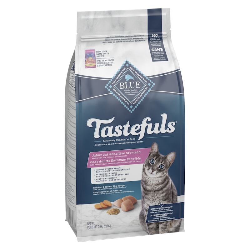 Tastefuls Natural Food For Cats Chicken & Brown Rice Recipe Adult Cat Sensitive Stomach