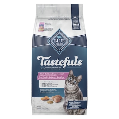 Tastefuls nourriture naturelle pour chats recette poulet et riz brun chat adulte estomac sensible
