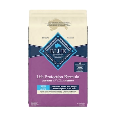 Blue Buffalo Life Protection Formula recette agneau et riz brun pour chiens adultes de race de grande taille 9.9 kg, 0,67 $/100g