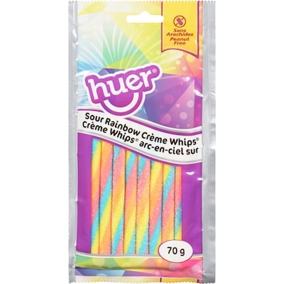 Huer Crème Whips Arc En Ciel Sur (caisse) 12x70.0 g, 1,49 $/100g