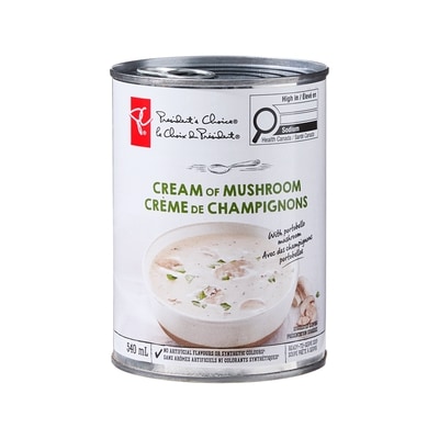 President's Choice Cream of Mushroom Soup 540 ml, $0.55/100ml