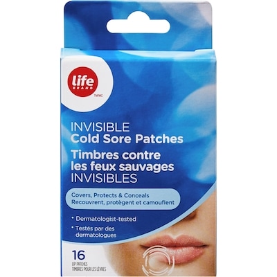 Life Brand Invisible Cold Sore Patches, 16 Lip Patches 16 ea, $0.87/1ea