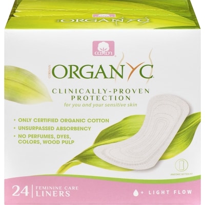 Organyc Folded Liners, Light Flow, 24 Liners 1 ea, $0.37/1ea