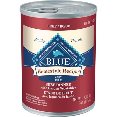 Blue Buffalo Homestyle Recipe Dîner de boeuf pour chiens 354 g, 1,10 $/100g