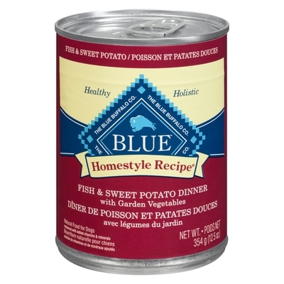Blue Buffalo Homestyle Recipe Fish & Sweet Potato Dinner with Garden Vegetables 354 g, $0.99/100g