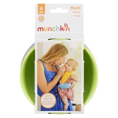 Munchkin Multi 6m+ 4 Bowls 1 ea, $4.89/1ea