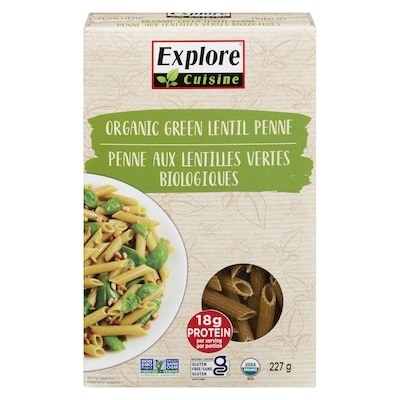 Explore Cuisine Penne Aux Lentilles Vertes Bio 227 g, 2,86 $/100g