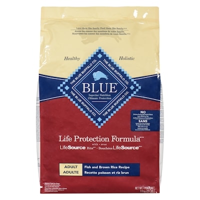 Blue Buffalo Life Protection Formula Adult Dry Dog Food, Fish and Brown Rice  9.9 kg, $0.69/100g