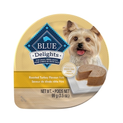 Blue Buffalo Delights Saveur de dinde rôtie pâté pour chiens de petite race 0.1 kg, 2,29 $/100g