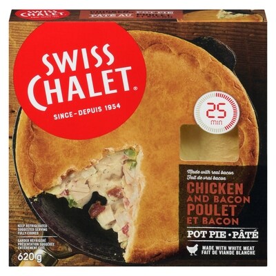 Swiss Chalet Pot Pie Chicken and Bacon 620 g, $1.53/100g