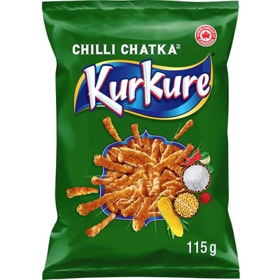 Kurkure Chilli Chatka Flavoured Snack 115 g, $1.12/100g
