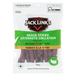 Jack Link’s À La Dinde Grignotises De Saucisson 1 ea, 11,49 $/1ch