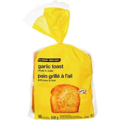 No Name Ready to Bake Garlic Toast 638 g, $0.63/100g