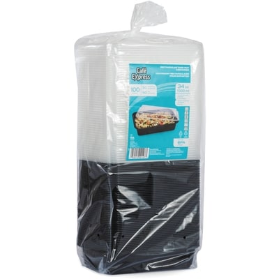 Café Express Rectangular Takeout Container 34oz 50 ea, $17.99/1ea