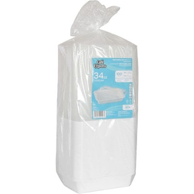 Café Express Contenant rectangulaire pour emporter 34oz 50 ea, 17,99 $/1ch
