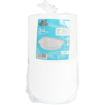 Café Express Contenant rond pour emporter 34oz 1 ea, 21,99 $/1ch