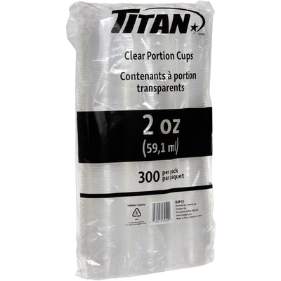 Titan Clear Portion Cups 2oz 1 ea, $6.99/1ea
