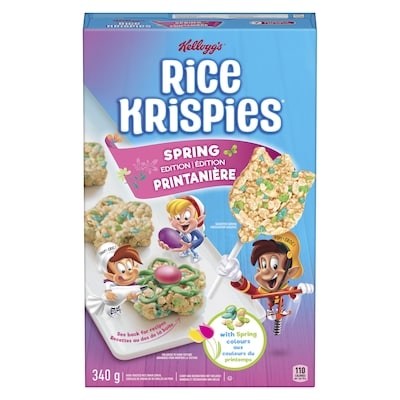 Kelloggs Rice Krispies Oven Toasted Rice Grain Cereal Spring Edition 340 g, $1.47/100g
