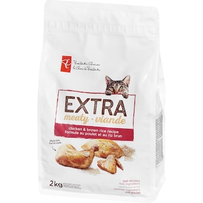Nourriture pour chats, recette au poulet et riz brun
