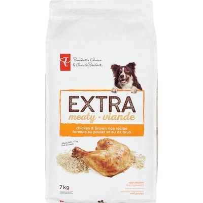 le Choix du Président Nourriture sèche pour chiens adultes, recette de poulet et de riz brun 7 kg, 0,41 $/100g