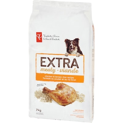 Nourriture sèche pour chiens adultes, recette de poulet et de riz brun