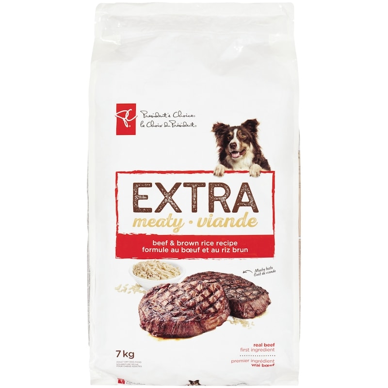 Extra Meaty Adult Dry Dog Food, Beef & Brown Rice Recipe