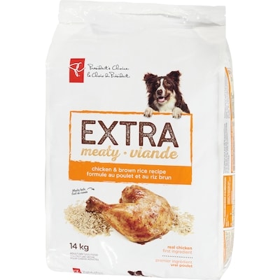 Nourriture sèche pour chiens adultes, recette de poulet et de riz brun