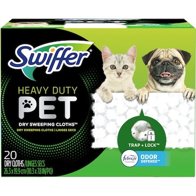 Swiffer Pet Heavy Duty Multi-Surface Dry Cloth Refills for Floor Sweeping & Cleaning 20 ea, $0.85/1ea