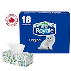 Original 2 Ply Facial Tissue, 18 Tissue Boxes, 126 Tissues per box