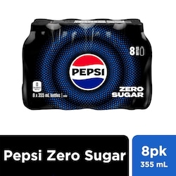 Pepsi Zero Sugar Cola 8x355.0 ml, $0.30/100ml