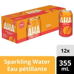 AHA Aha Orange + Grapefruit Fridge Pack Cans 12x355.0 ml, $0.17/100ml