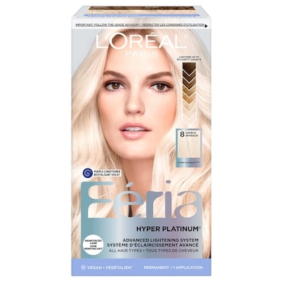 L’Oréal Féria couleur vibrante multi-facettes permanent hyper platine 1 ea, 19,99 $/1ch