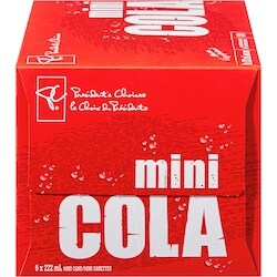 President's Choice Mini Cola 6 Pack - 222 ml | Real Canadian
