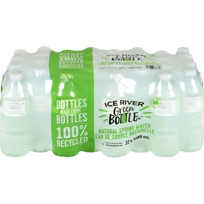 Ice River Springs Green Bottle Water 32x500.0 ml, $1.00/100ml