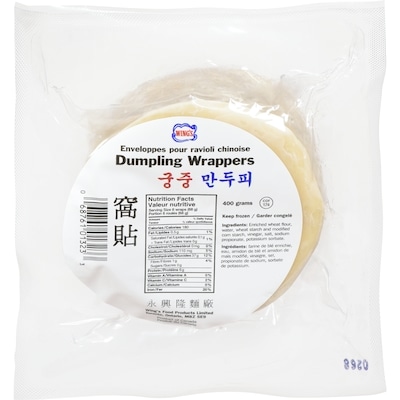 Wing's Dumpling Wrappers  400 g, $0.70/100g