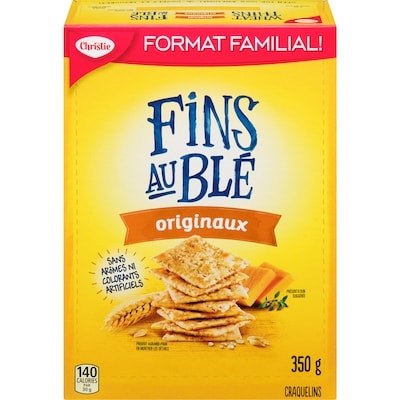 Christie Craquelins FINS AU BLÉ Originaux, format familial 350 g, 1,51 $/100g