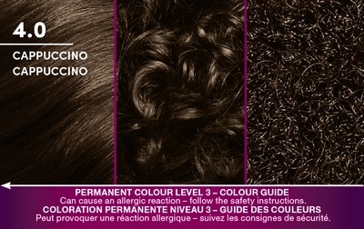 Keratin Color – Crème colorante permanente pour cheveux – Cappuccino 4.0