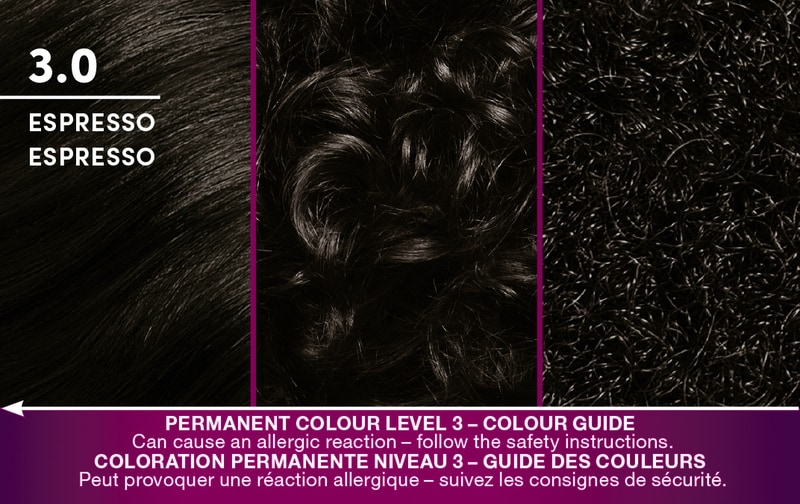 Keratin Color Permanent Hair Color Cream, 3.0 Espresso