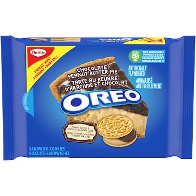 Christie Oreo Chocolate Peanut Butter Pie Cookies 482 g, $1.24/100g