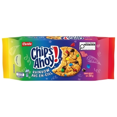 Christie Chips Ahoy! Biscuits aux pépites de chocolat arc-en-ciel, paquet refermable 258 g, 1,93 $/100g