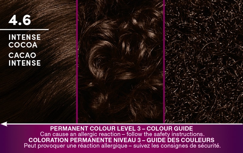 Keratin Color Permanent Hair Color Cream, 4.6 Intense Cocoa
