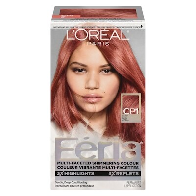 コーラル L'Oreal Paris Feria Dye Kit, Permanent Hair Color, Coral