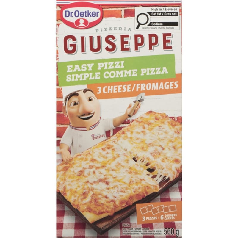 Dr Oetker Giuseppe Pizzeria Easy Pizzi 3 Cheese - 3x560.0 g