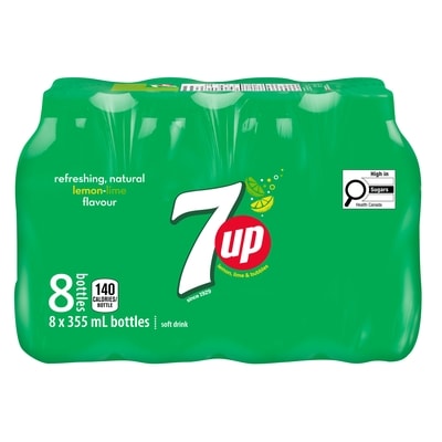 7Up Lemon Lime Soft Drink 8x355.0 ml, $2.05/100ml