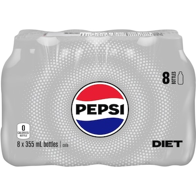 Pepsi Diet Pepsi 8x355.0 ml, $2.25/100ml