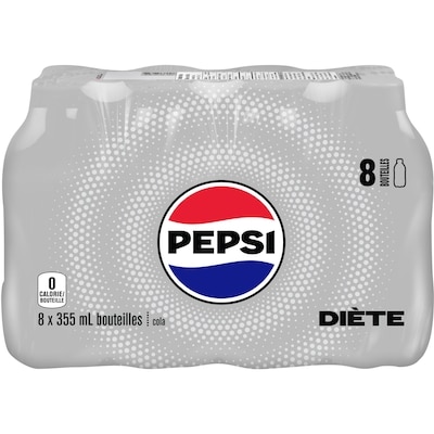 Pepsi Boisson gazeuse Pepsi diète 8x355.0 ml, 2,25 $/100ml