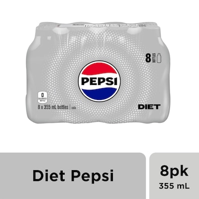 Pepsi Boisson gazeuse Pepsi diète 8x355.0 ml, 2,39 $/100ml