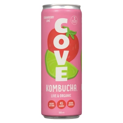 Organic Lime Strawberry Kombucha