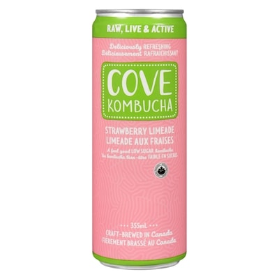 Organic Lime Strawberry Kombucha